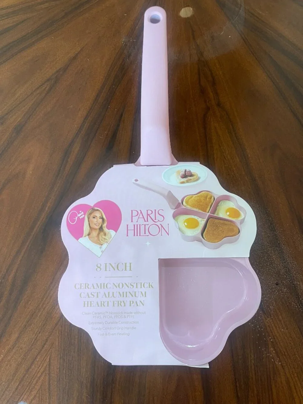 Paris Hilton Light Pink Heart Fry Pan 8” Aesthetic Kitchen